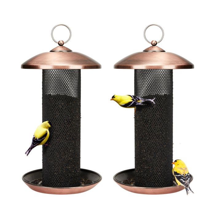 Kingsyard Metal Mesh Finch Feeder for Thistle & Nyjer Seed 8 Kingsyard Metal Mesh Finch Feeder for Thistle & Nyjer Seed 8