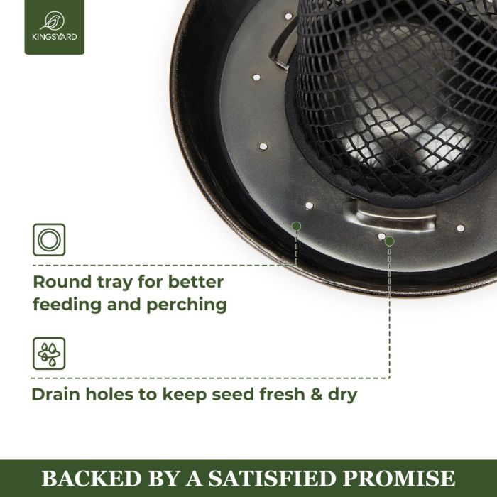 Kingsyard Heavy Duty Metal Mesh Bird Feeder 5