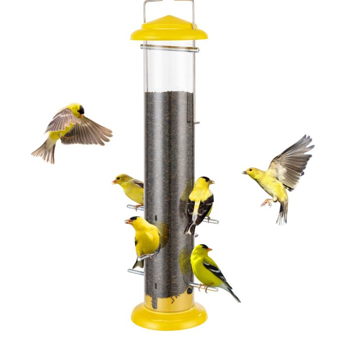 Kingsyard Metal Thistle Tube Bird Feeder 2 Kingsyard Metal Thistle Tube Bird Feeder 2