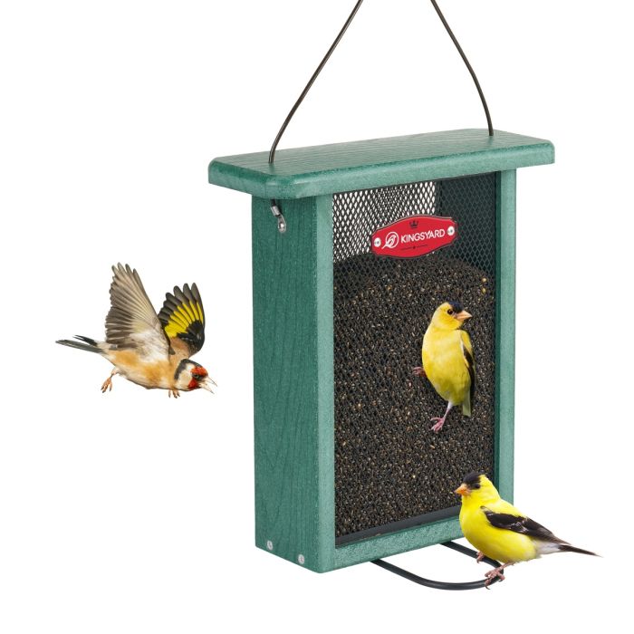 Kingsyard Metal Mesh Nyjer/Thistle Bird Feeder 2 Kingsyard Metal Mesh Nyjer/Thistle Bird Feeder 2