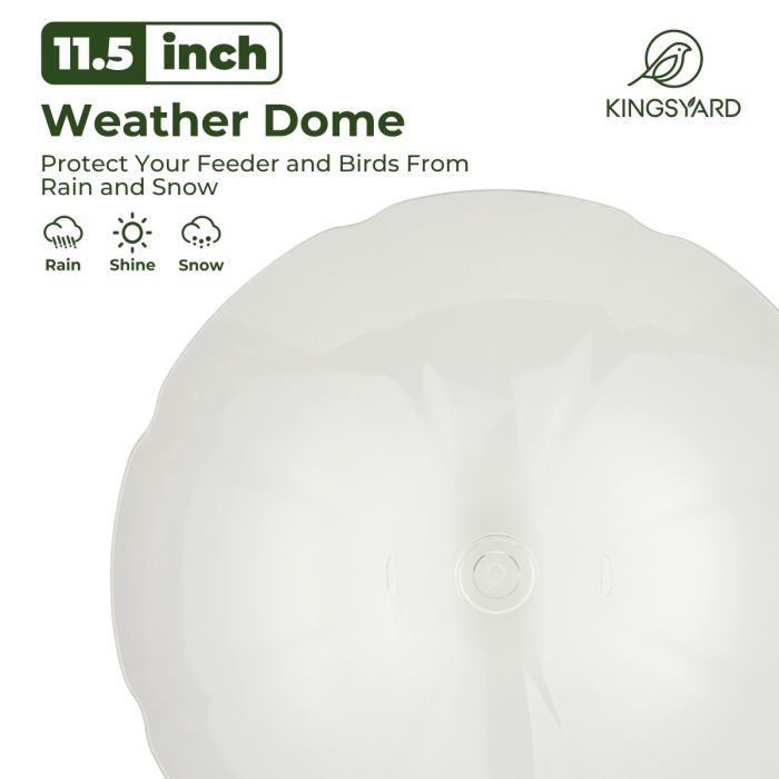 Dark Green Kingsyard Weatherproof Metal Tube Feeder with Dome 5 Dark Green Kingsyard Weatherproof Metal Tube Feeder with Dome 5