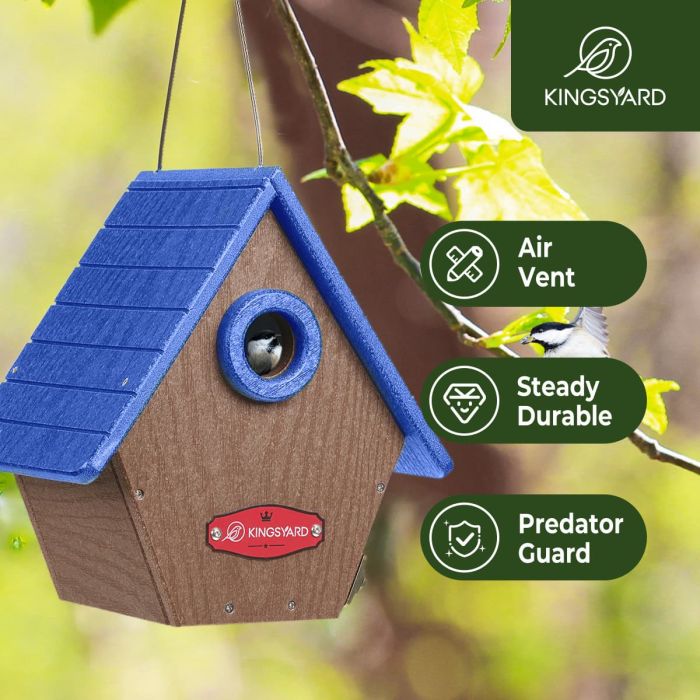 Kingsyard Hanging Wren House with 1.1'' Hole 6