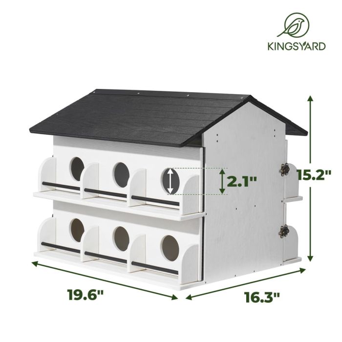 Kingsyard Pre-Assembled 12-Room Purple Martin House 3
