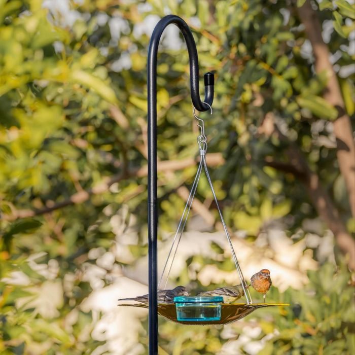 Kingsyard Full Size Bird Feeder Pole with Shepherd Hooks 1