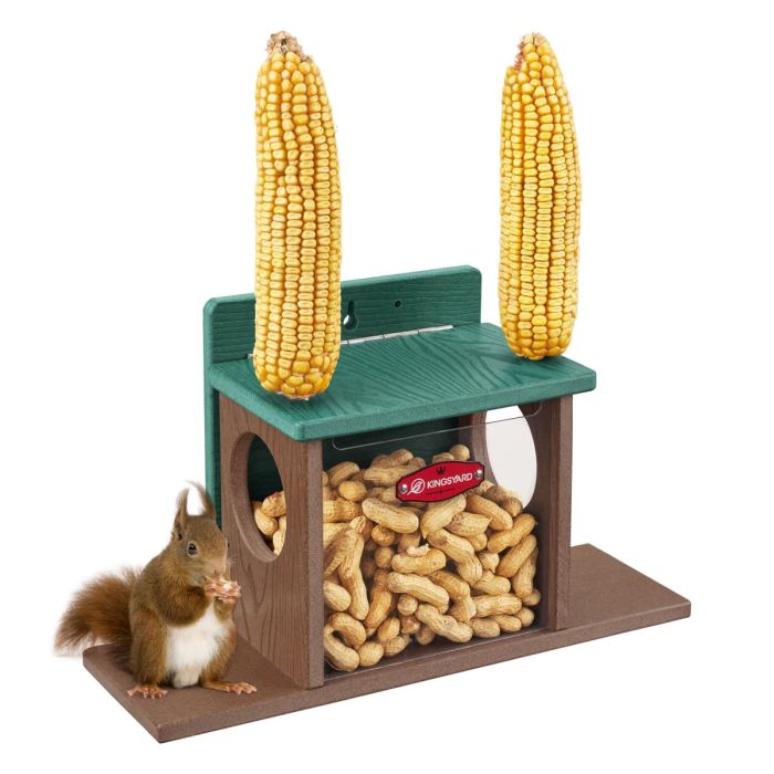 Kingsyard Recycled Plastic Squirrel Feeder Box 2 Kingsyard Recycled Plastic Squirrel Feeder Box 2
