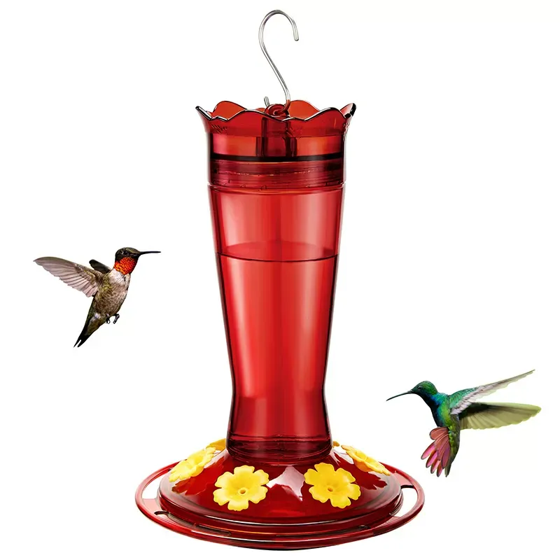 Kingsyard 14oz Glass Hummingbird Feeder with Bee Proof &amp; Ant Moat
