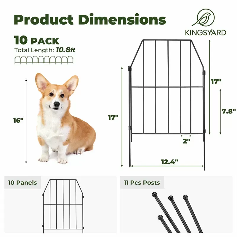 Kingsyard Decorative Garden Fences