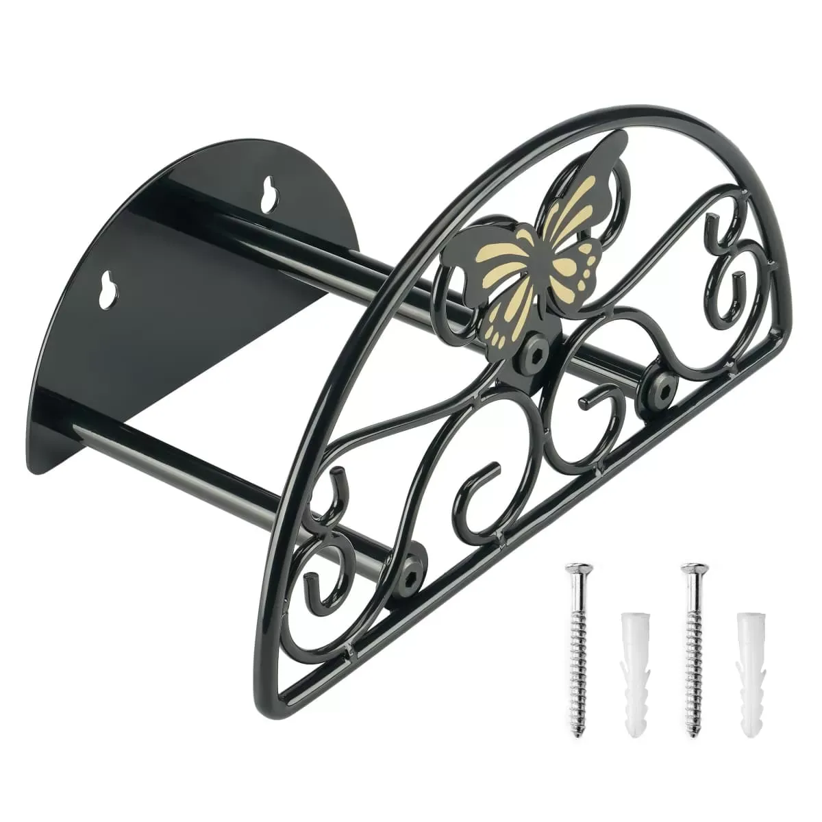 Kingsyard Wall Mount Garden Hose Holder Holds 100Ft Hoses