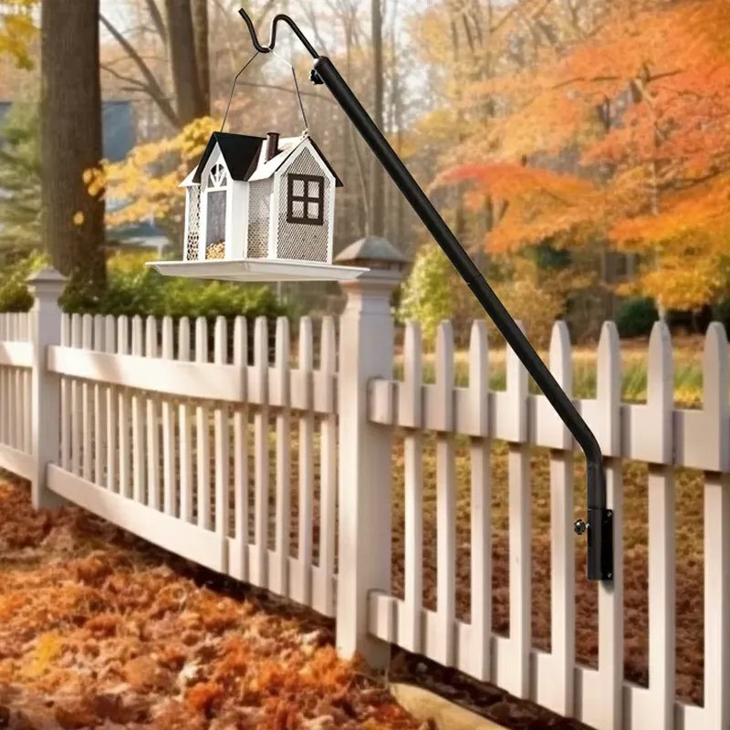 Black Kingsyard Adjustable(27-39'') Metal Deck Hook Bird Feeder Hangers 1 Black Kingsyard Adjustable(27-39'') Metal Deck Hook Bird Feeder Hangers 1