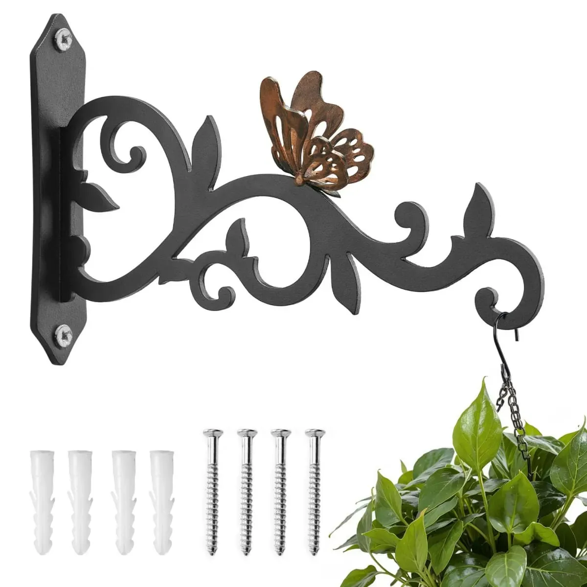 Antique Copper Kingsyard 2-Pack 8-Inch Heavy Duty Metal Bird Feeder Hangers 1