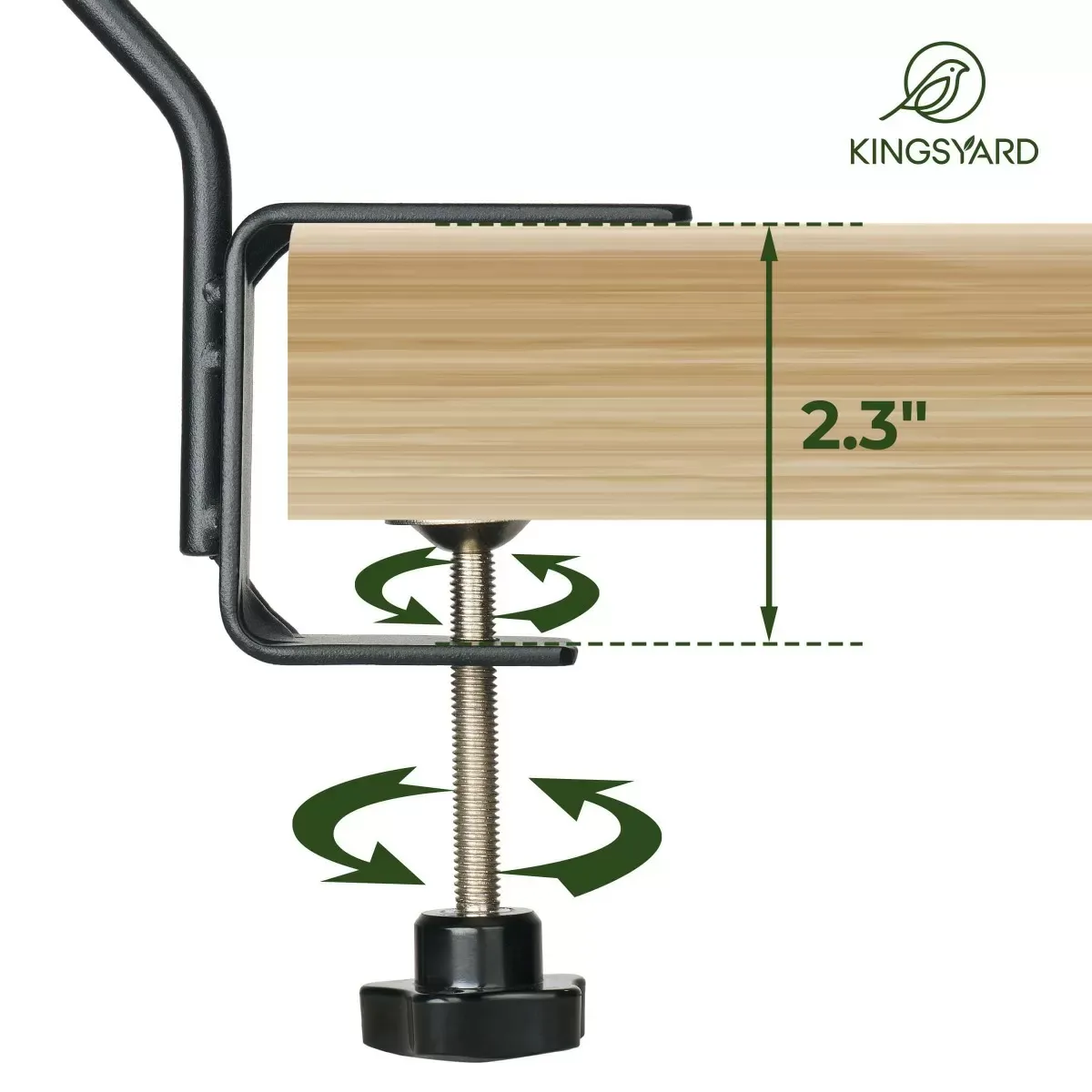 Kingsyard 10-Inch Heavy Duty Metal Deck Hook for Bird Feeders 4