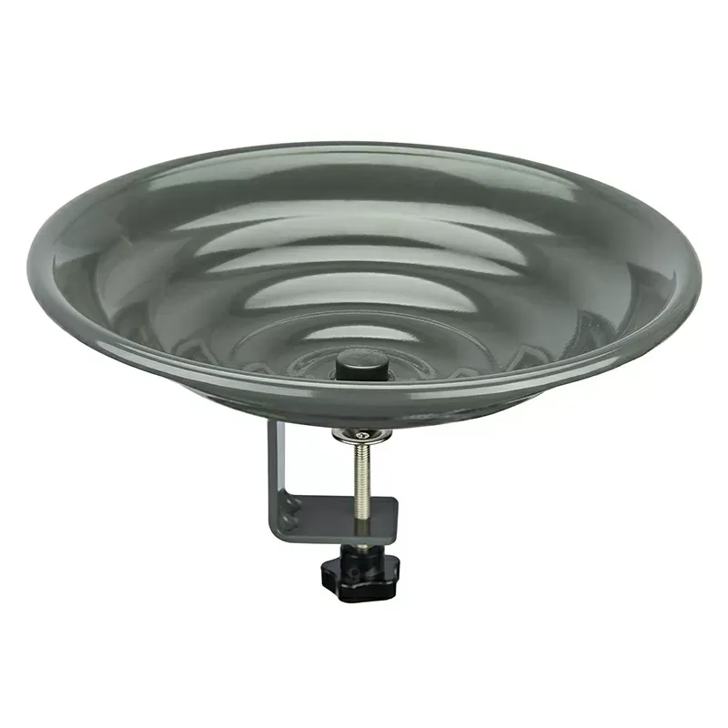 Kingsyard Metal Bird Bath Clamp-On Bird Water Bowl 2