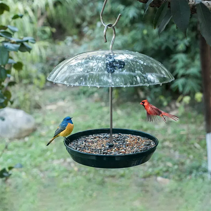 Kingsyard Adjustable Platform Bird Feeder with Squirrel Proof Design 8