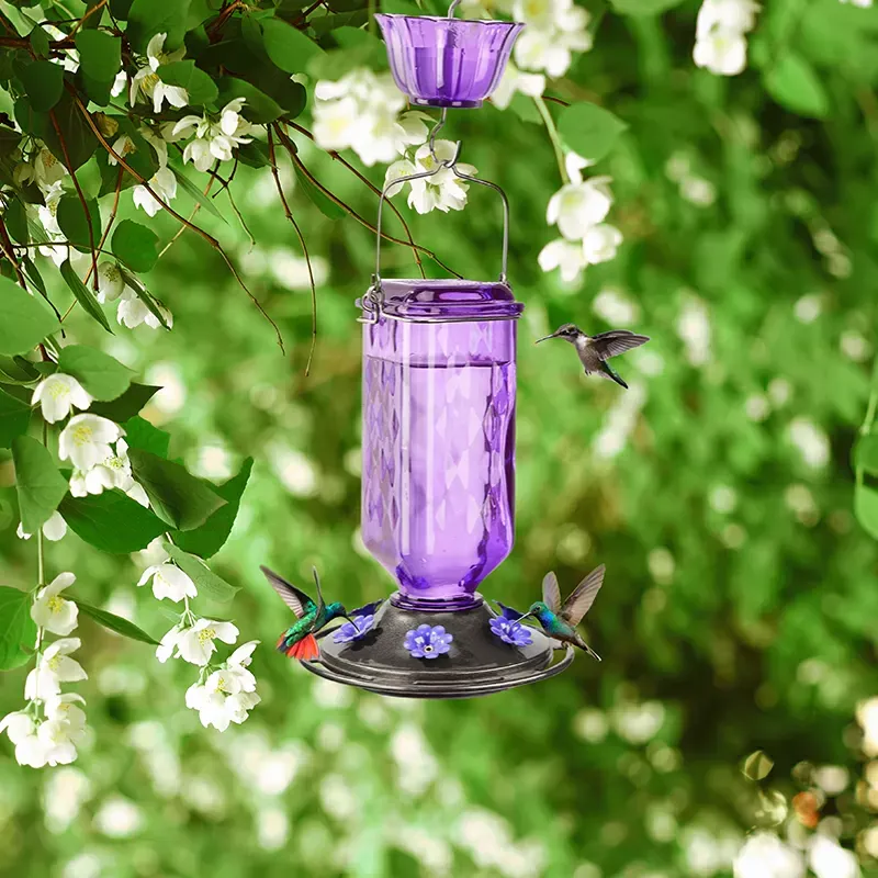 Purple Kingsyard 2-Pack Ant Moat for Hummingbird Feeders 7