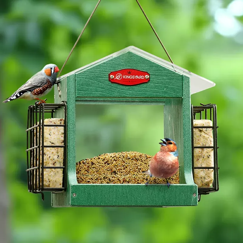 Kingsyard Recycled Plastic Double Suet Wild Bird Feeder