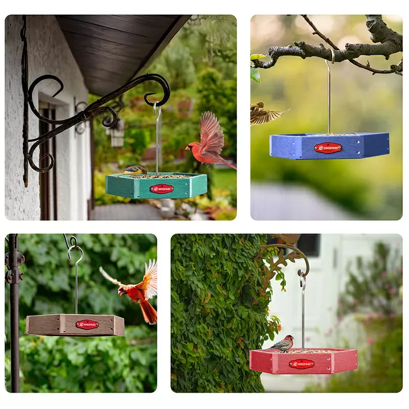 Kingsyard Recycled Plastic Platform Bird Feeder 5