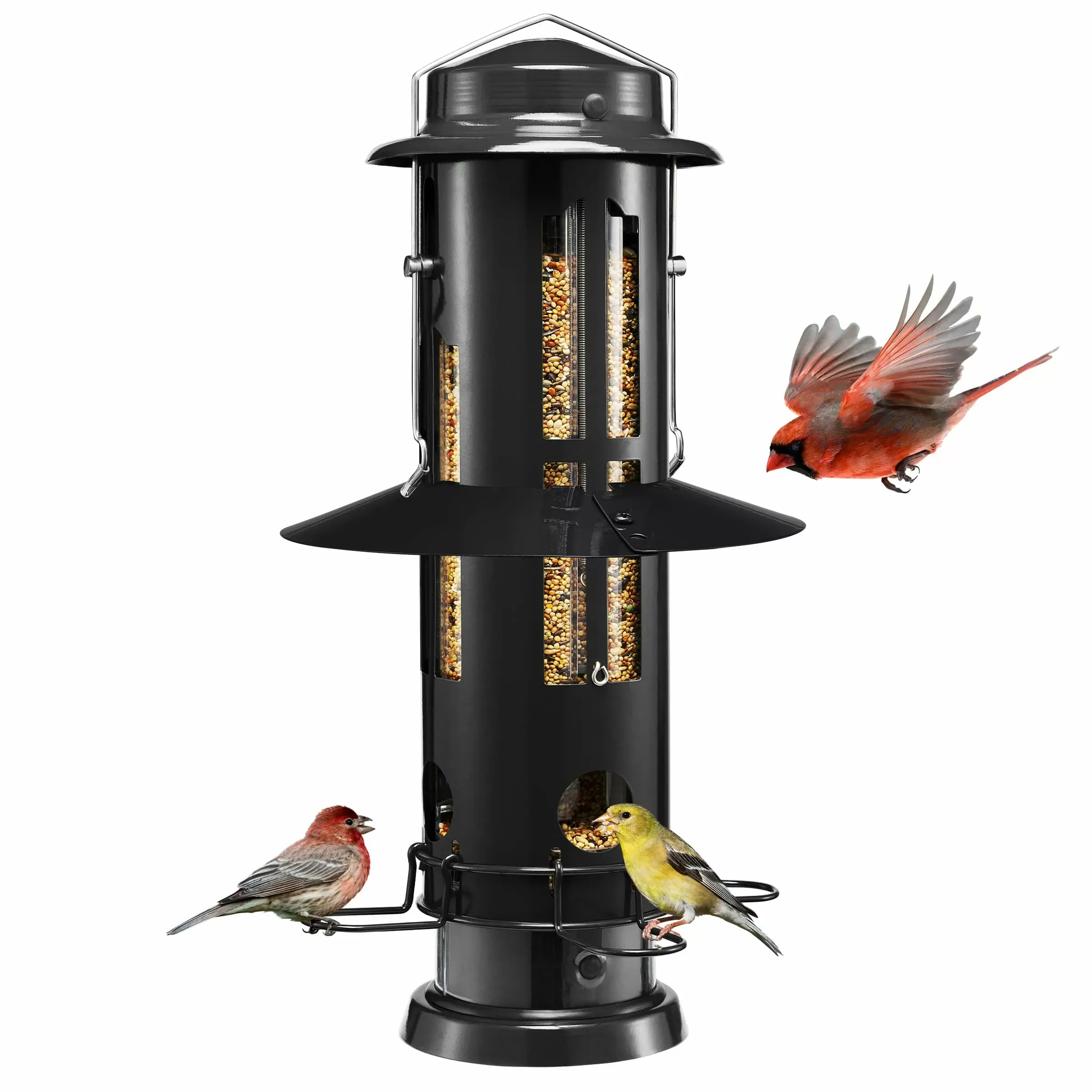 Black Kingsyard Squirrel Proof Pro Bird Feeder 2
