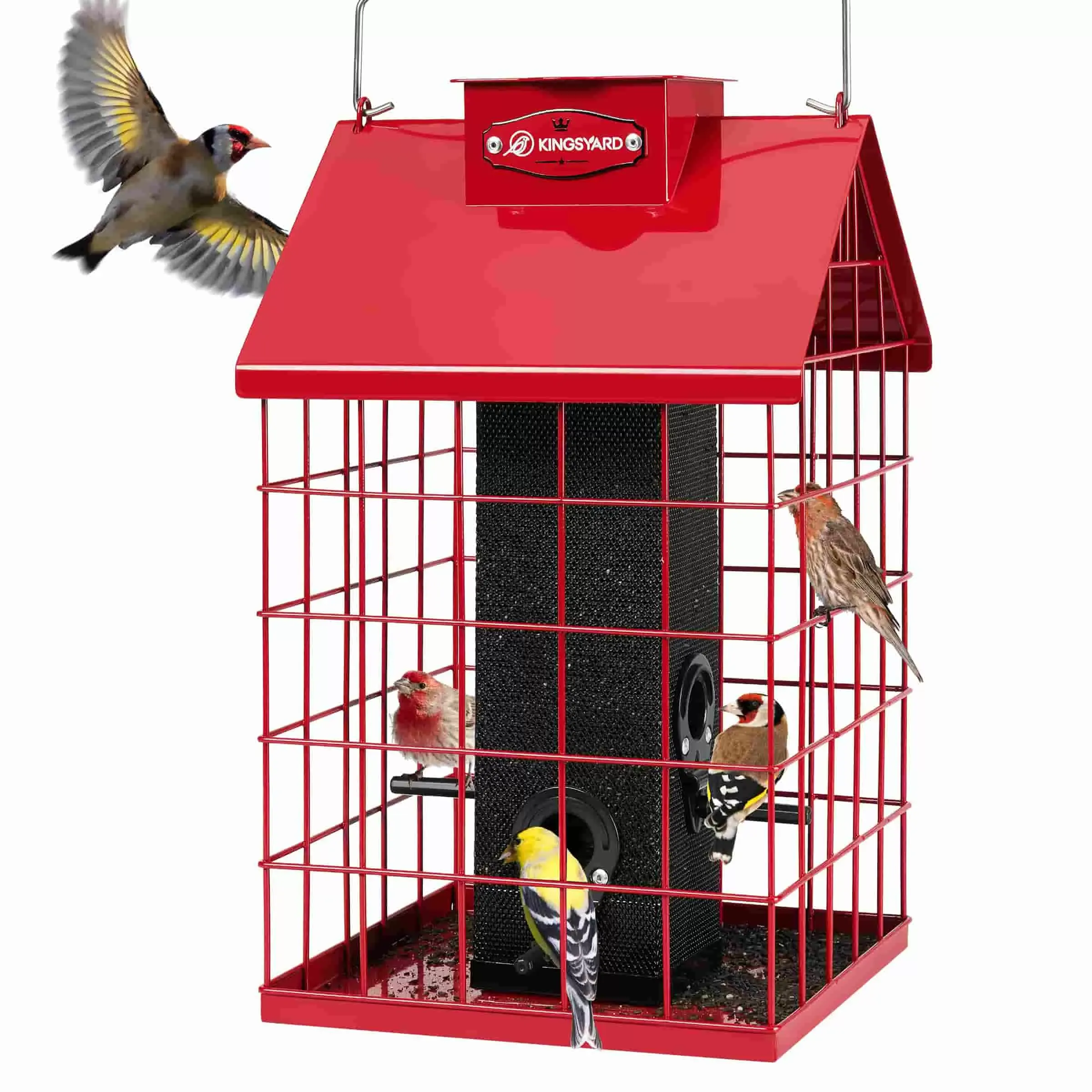 Kingsyard Weatherproof Caged Squirrel Proof Bird Feeder 2