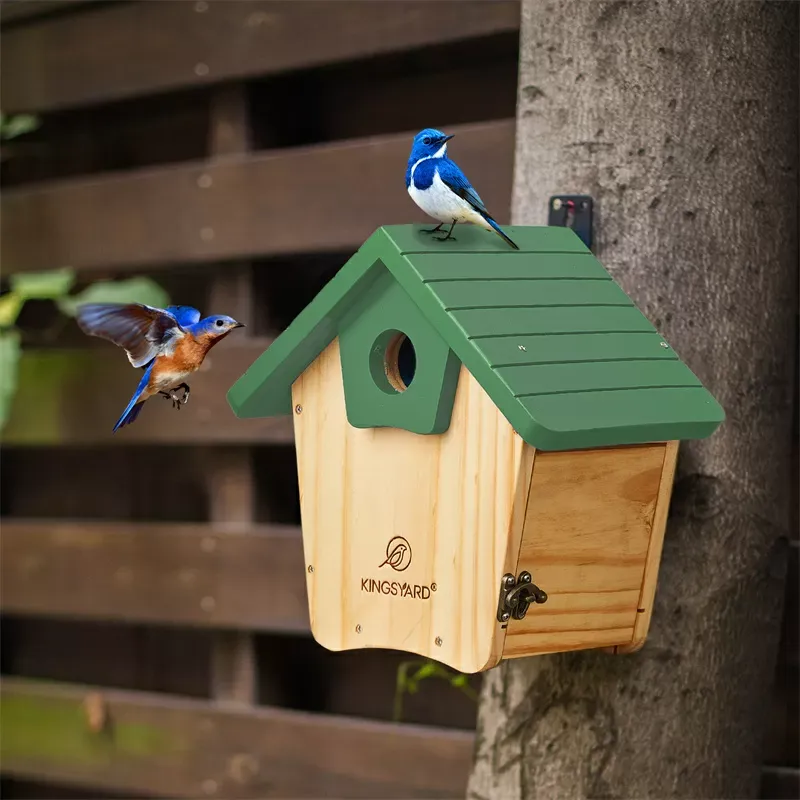 Kingsyard Wooden Bluebird House with 1.5'' Hole 5 Kingsyard Wooden Bluebird House with 1.5'' Hole 5
