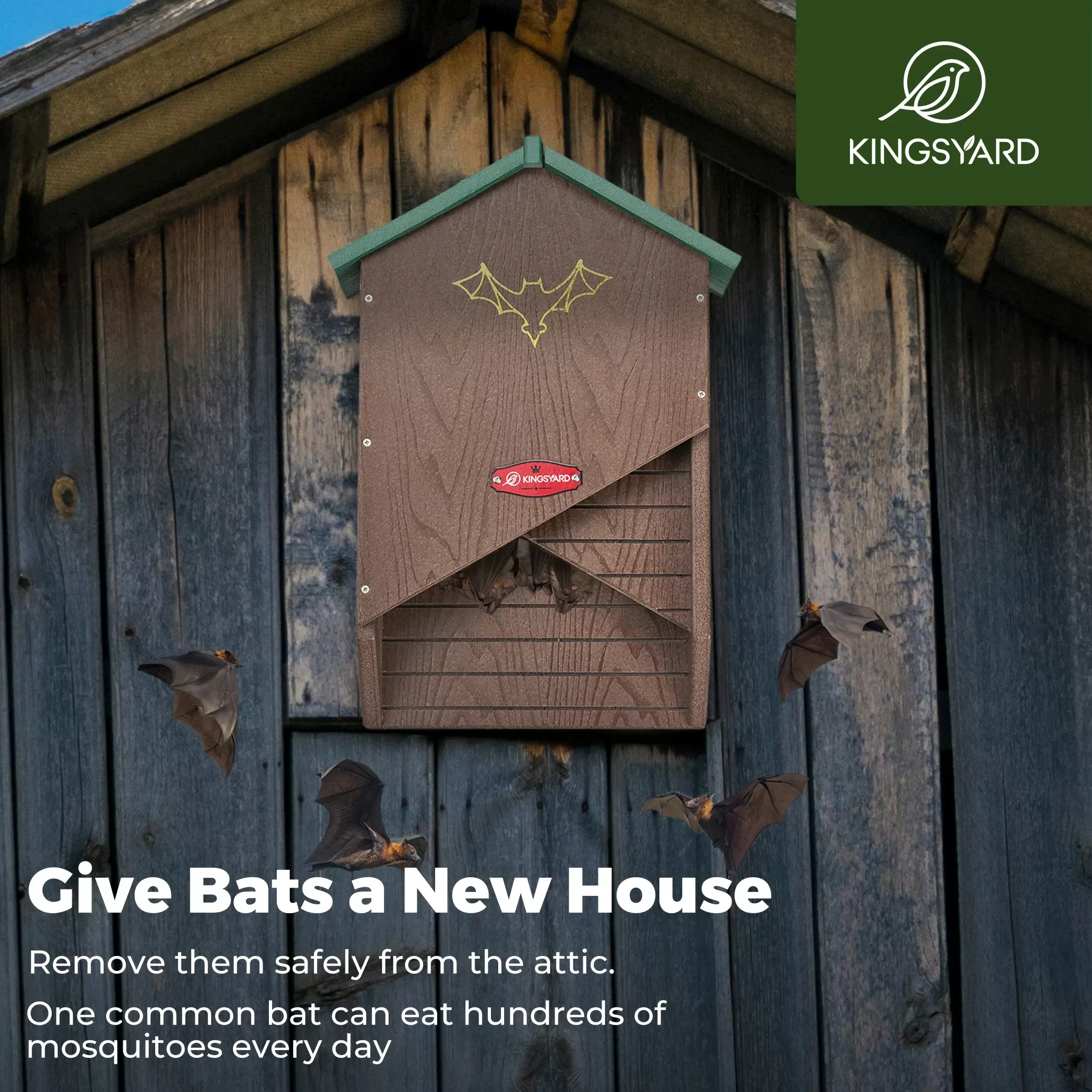 Kingsyard X-shaped Bat House 4
