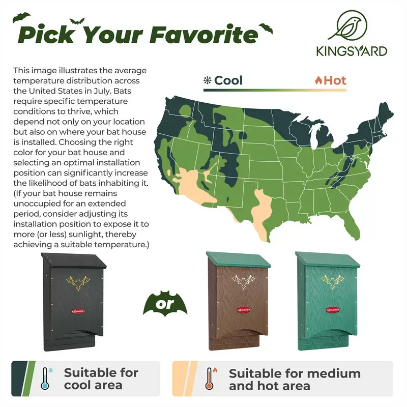 Kingsyard Arc Recycled Plastic Bat House 5