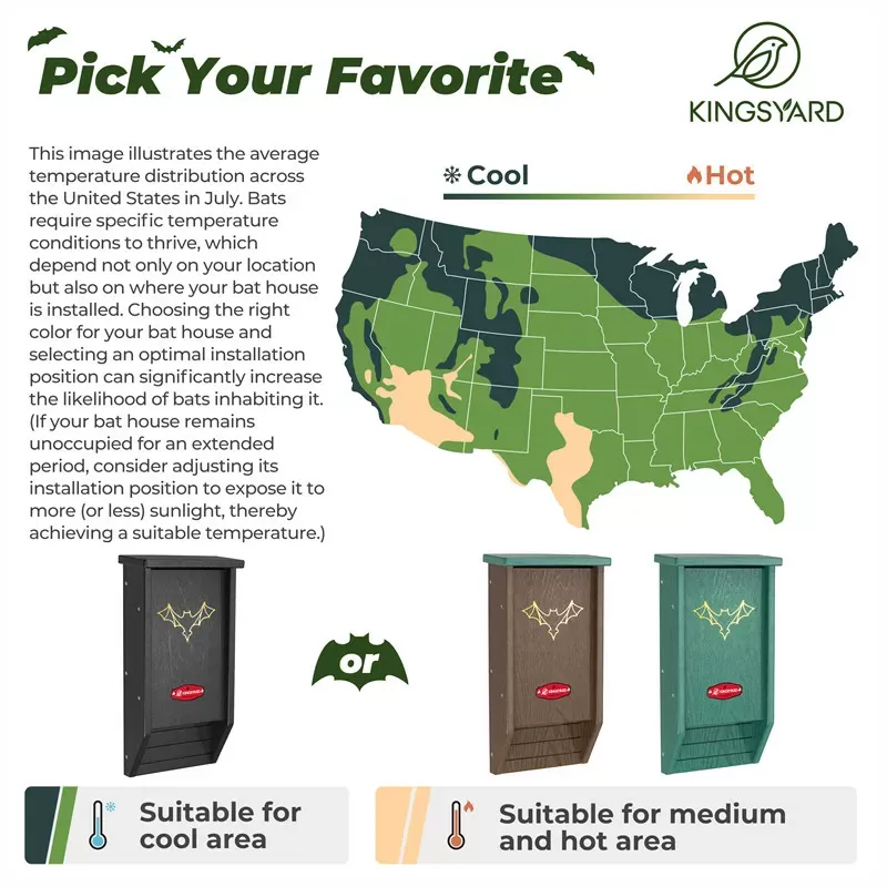 Kingsyard Unique Design Bat House 5