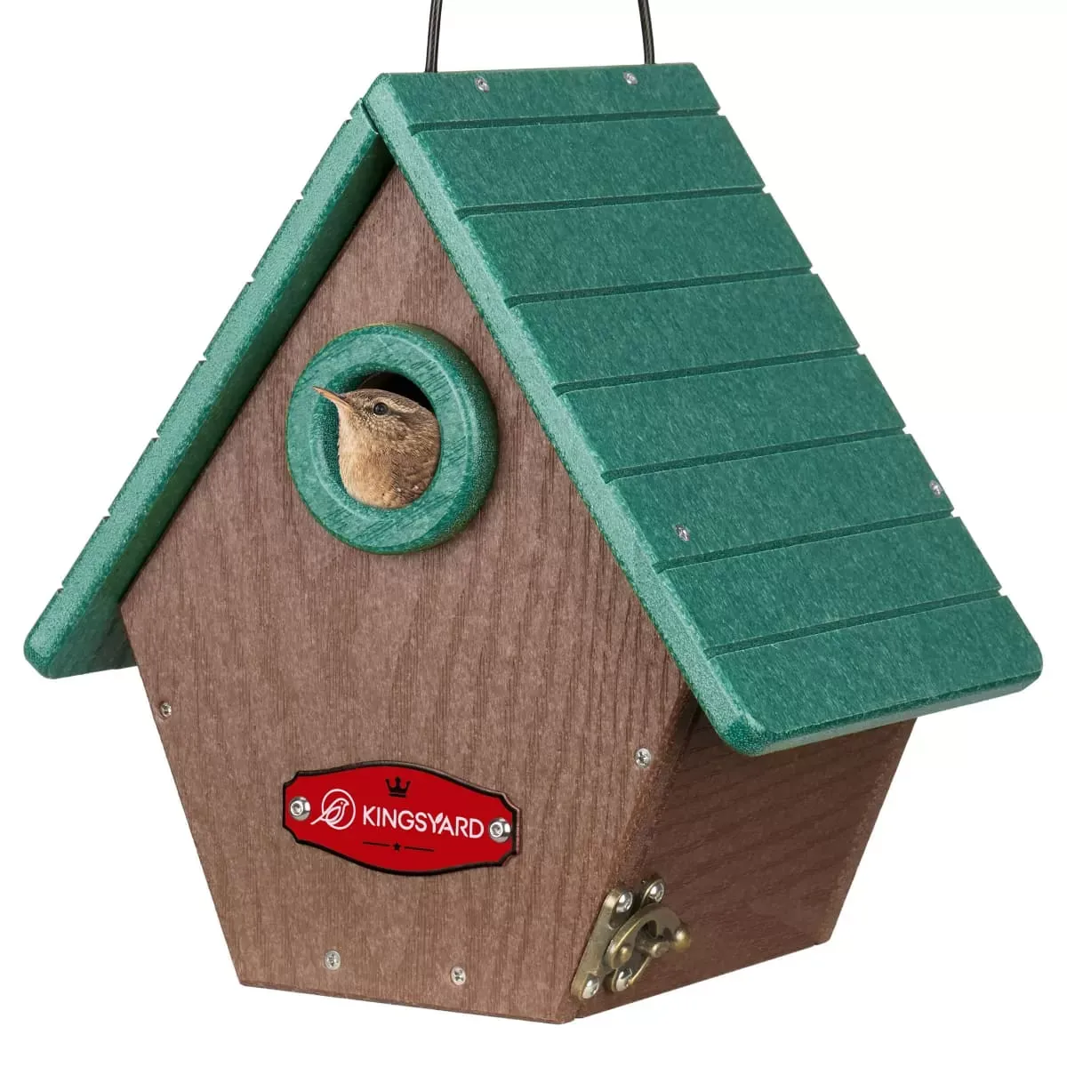 Green Kingsyard Hanging Wren House with 1.1'' Hole 2