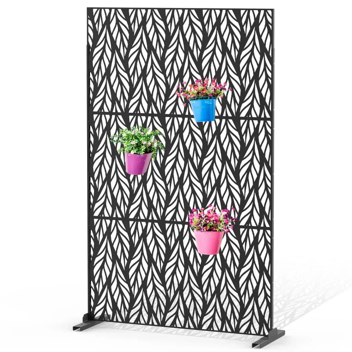 Vine Leaf Pattern Kingsyard Decorative Metal Privacy Screen 2