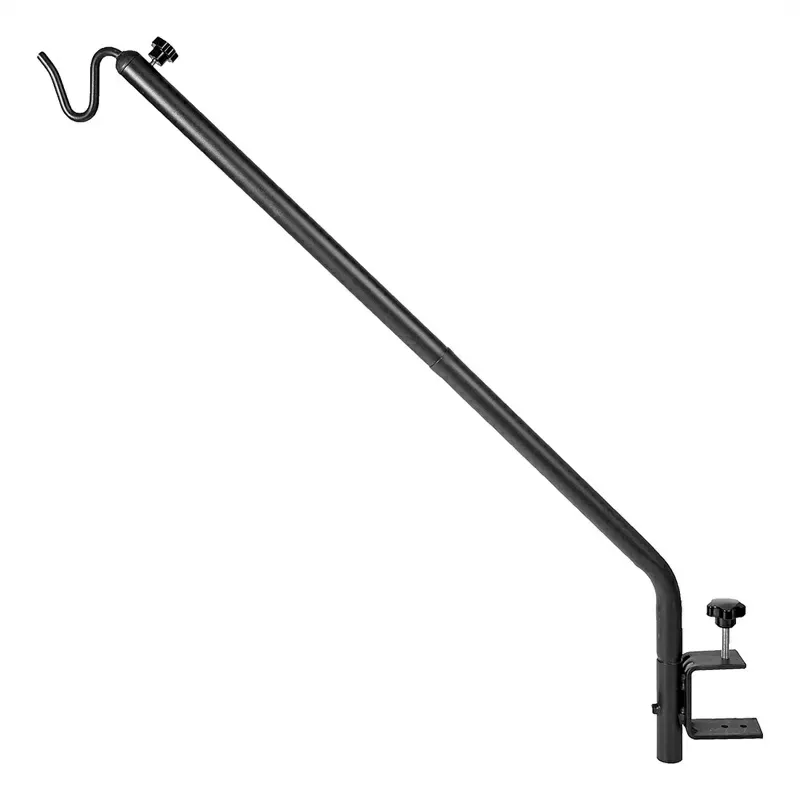 Black Kingsyard Adjustable(27"-39") Metal Deck Railling Hooks 2