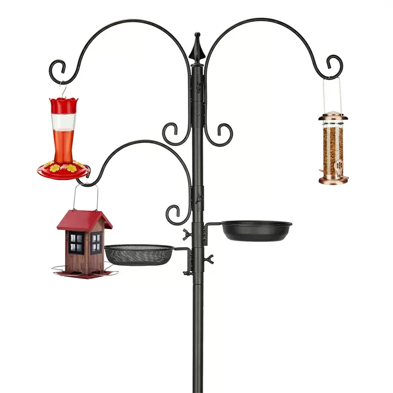 Kingsyard 85-Inch Bird Feeding Station Kit with 5-Prong Base 4
