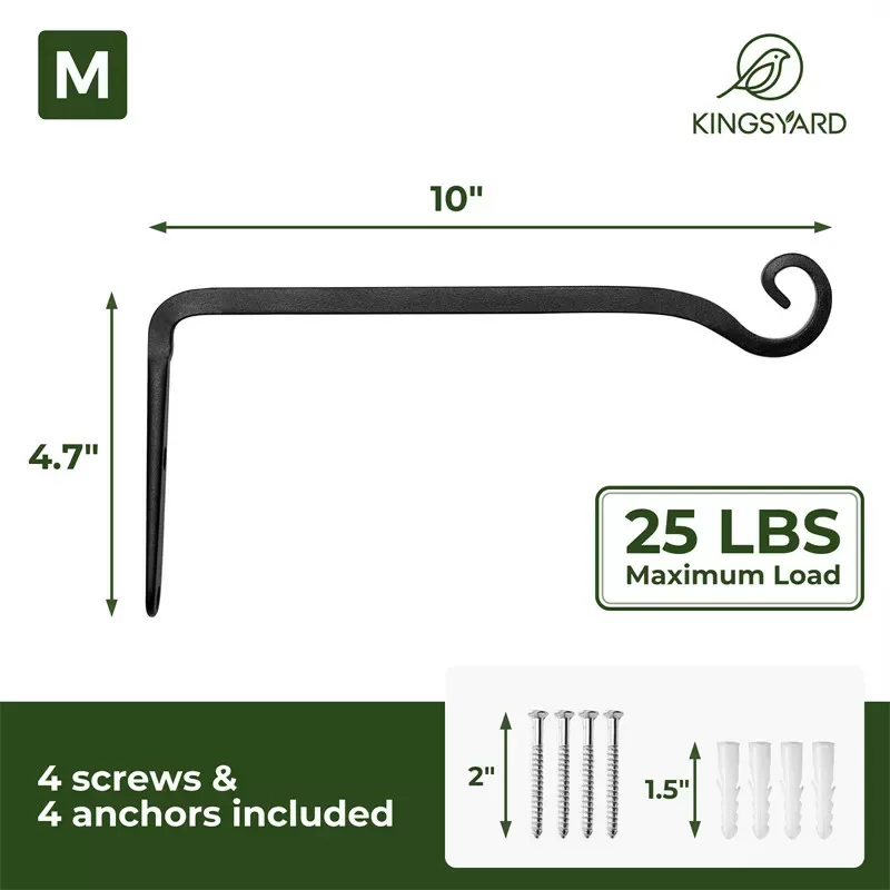 Kingsyard Sturdy Metal Bird Feeder Hanger 3