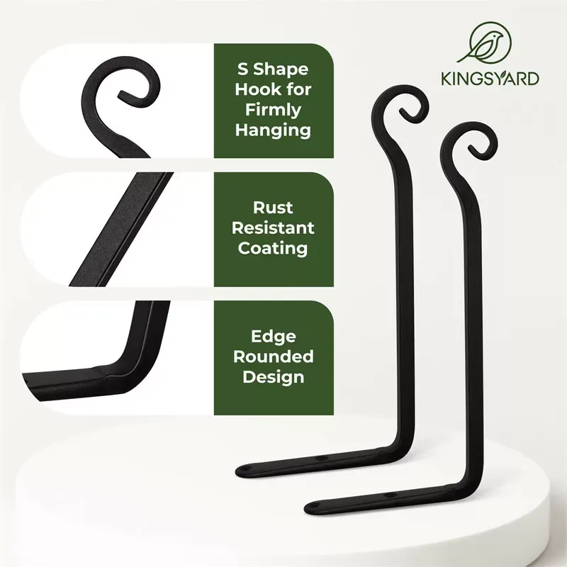 Kingsyard Sturdy Metal Bird Feeder Hanger 5