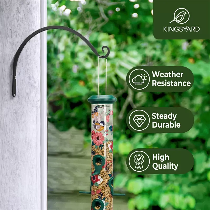 Kingsyard S Shape Metal Bird Feeder Hanger 6