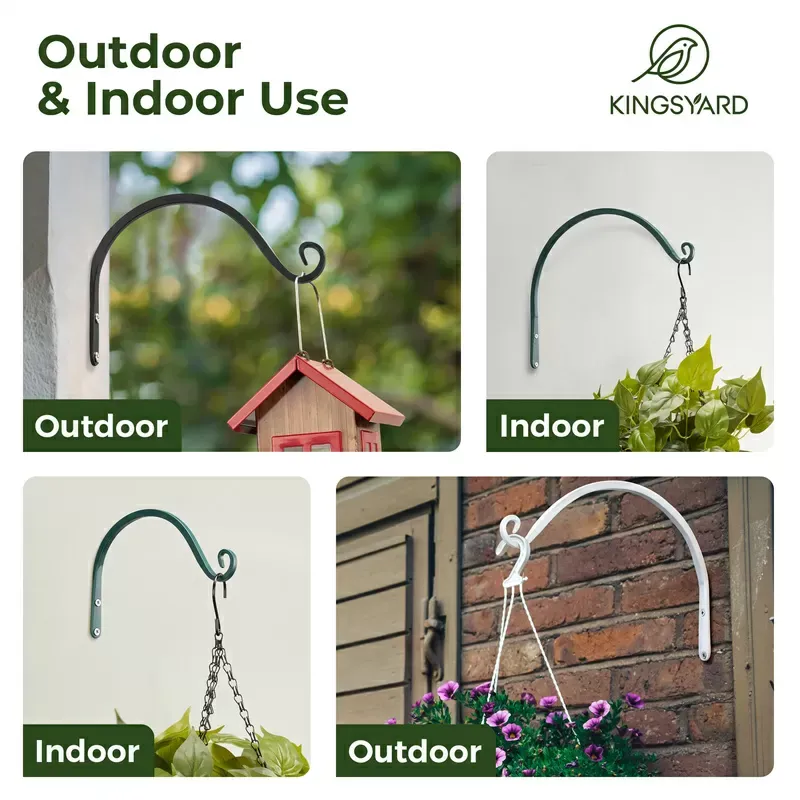 Kingsyard S Shape Metal Bird Feeder Hanger 7