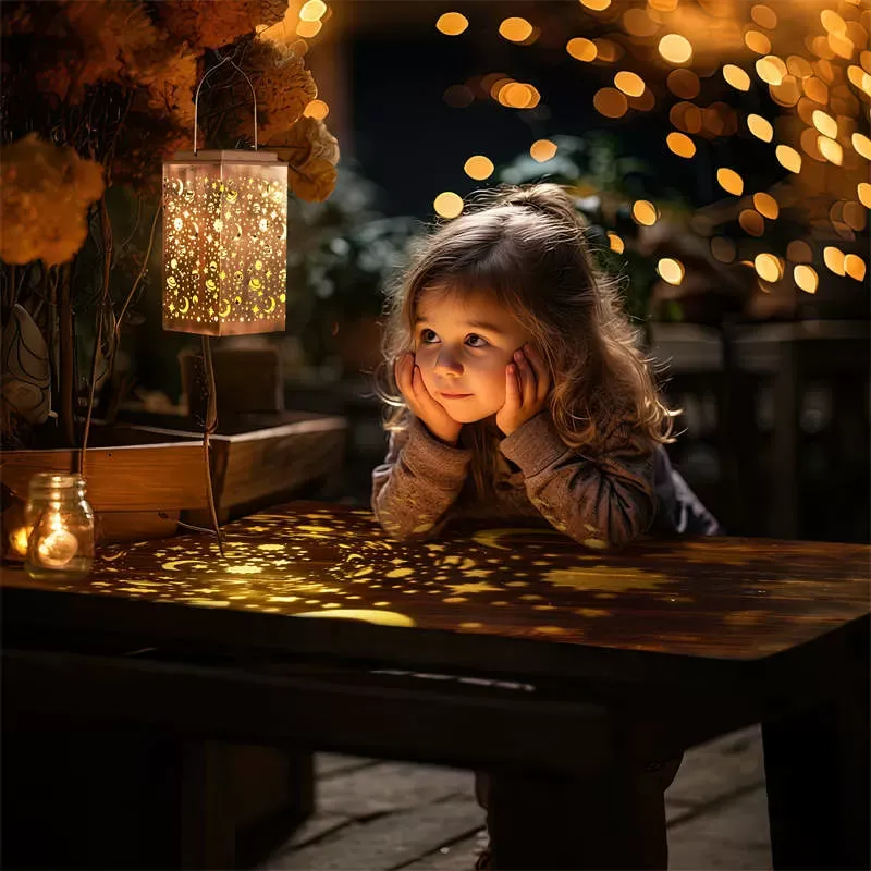 Kingsyard Square Hanging Sloar Latern