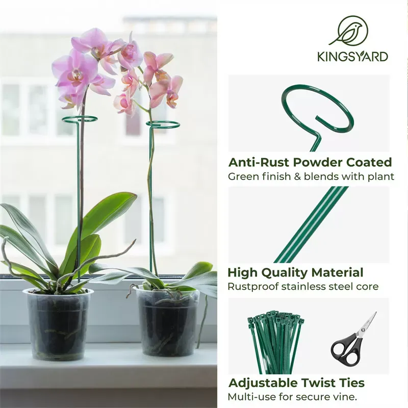 Green Kingsyard Durable Plant Support Stakes 4