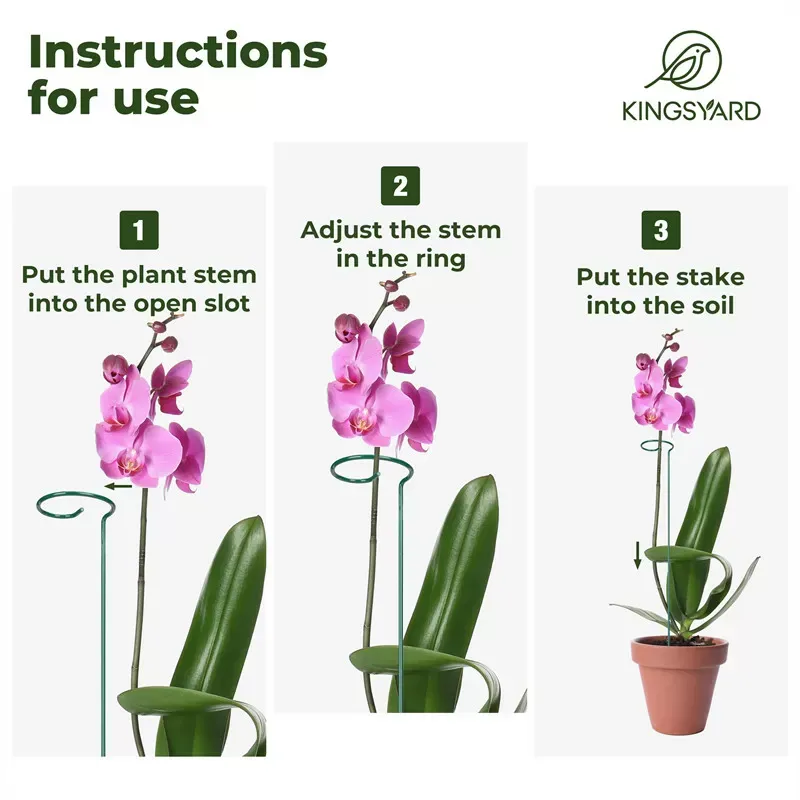 Green Kingsyard Durable Plant Support Stakes 5