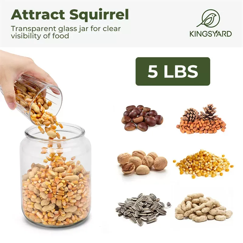 Kingsyard Recycled Plastic Squirrel Feeder 4