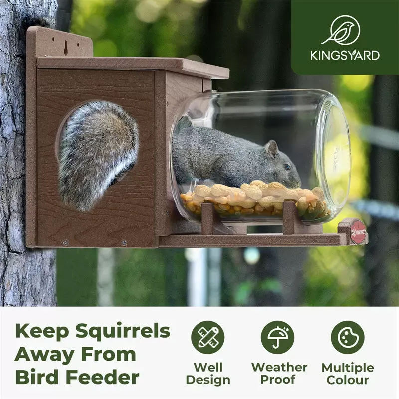 Kingsyard Recycled Plastic Squirrel Feeder 8