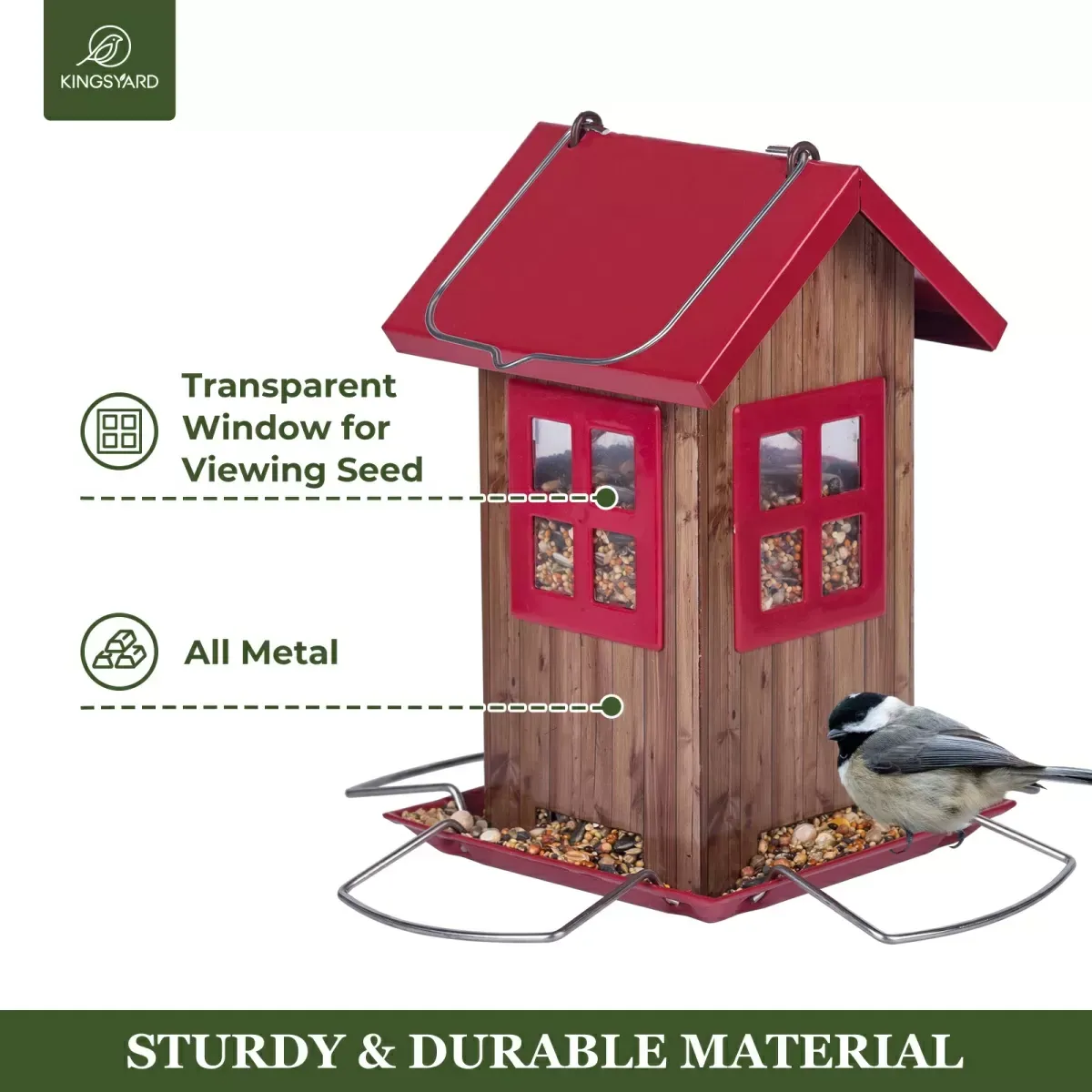 Kingsyard Small Bird House Feeder 4 Kingsyard Small Bird House Feeder 4