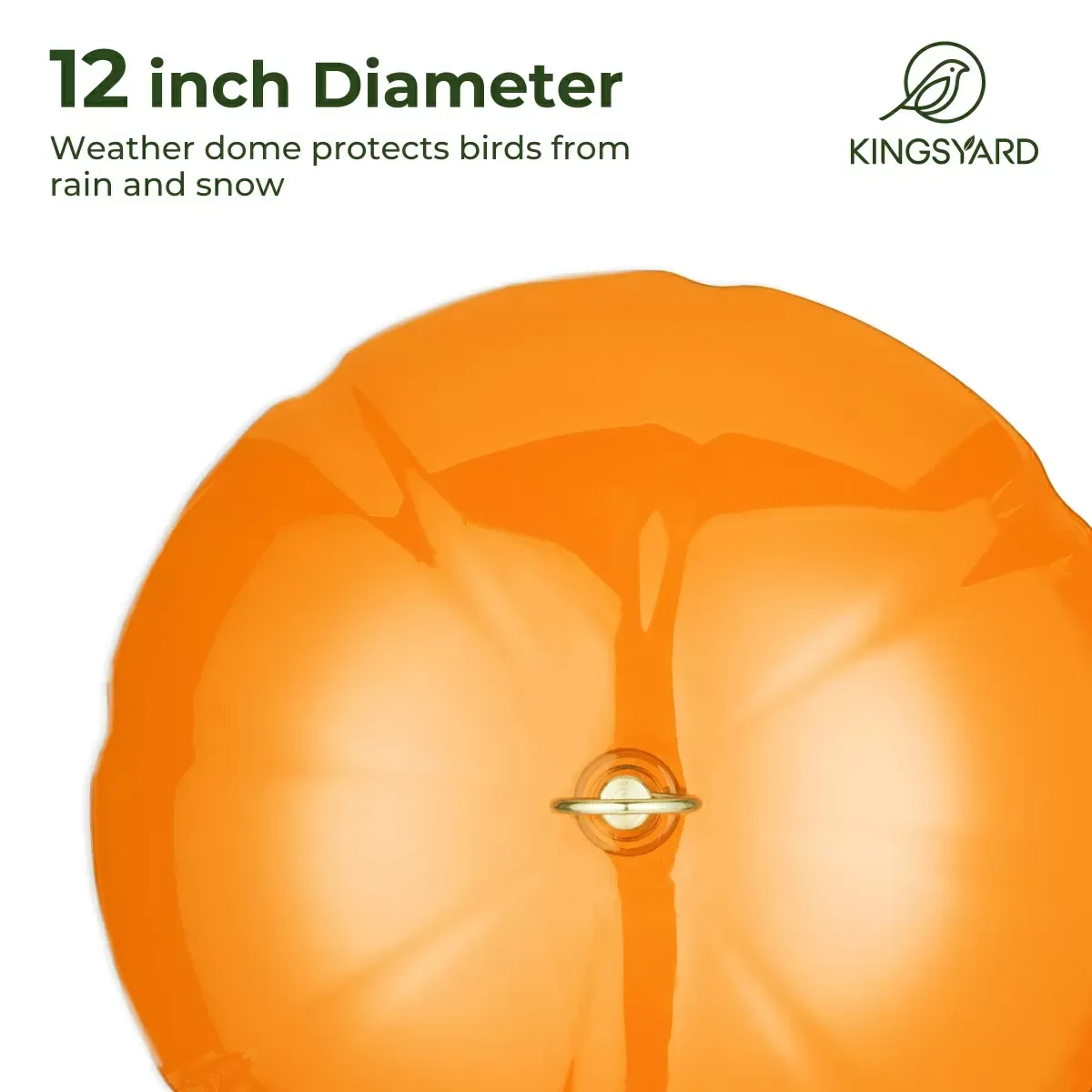 Orange Kingsyard Oriole Bird Feeders with Protective Dome 5 Orange Kingsyard Oriole Bird Feeders with Protective Dome 5