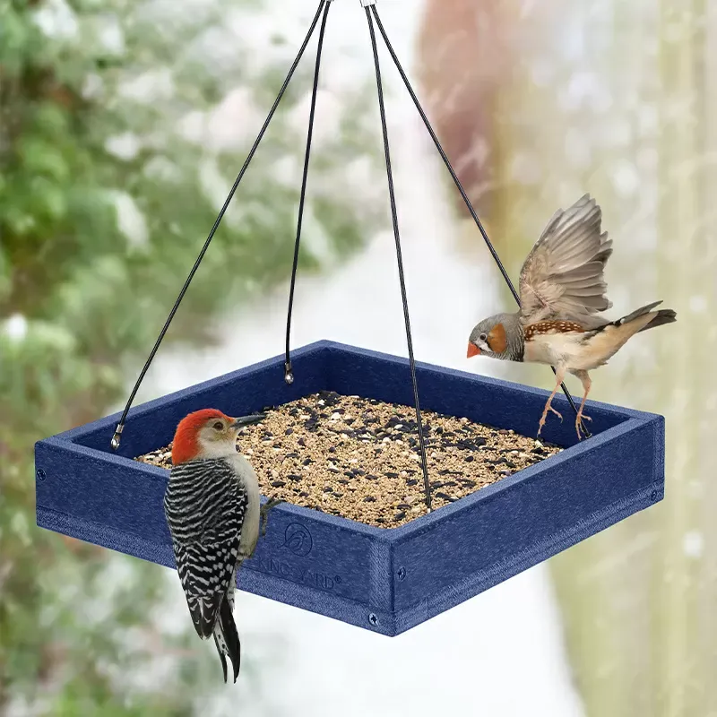 Kingsyard Platform Bird Feeder with Large Seed Tray