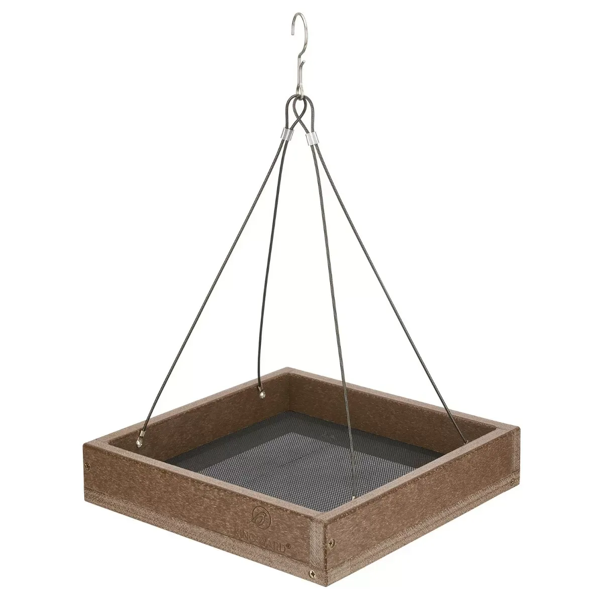 Brown Kingsyard Platform Bird Feeder with Large Seed Tray 2