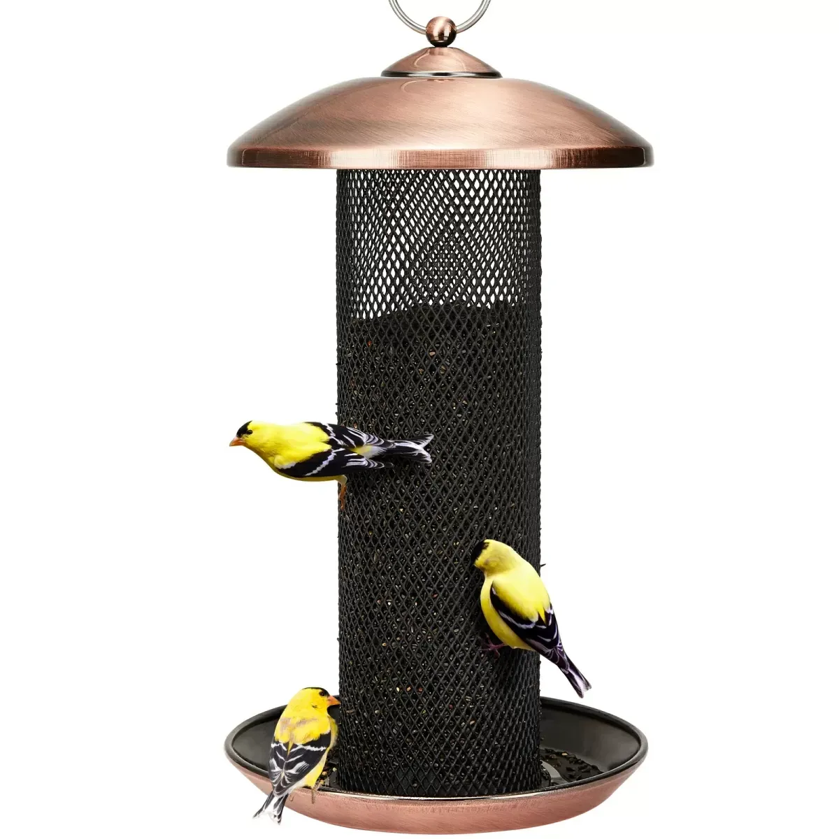 Kingsyard Metal Mesh Finch Feeder for Thistle & Nyjer Seed 2