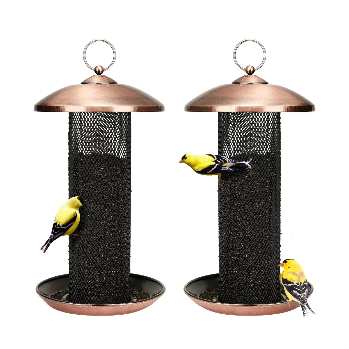 Kingsyard Metal Mesh Finch Feeder for Thistle & Nyjer Seed 8