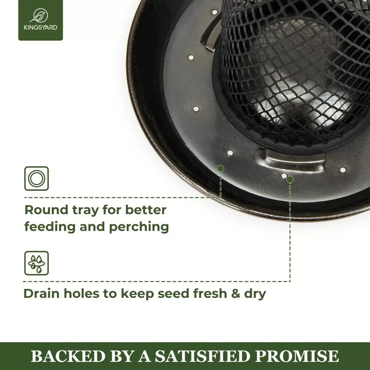 Kingsyard Heavy Duty Metal Mesh Bird Feeder 5