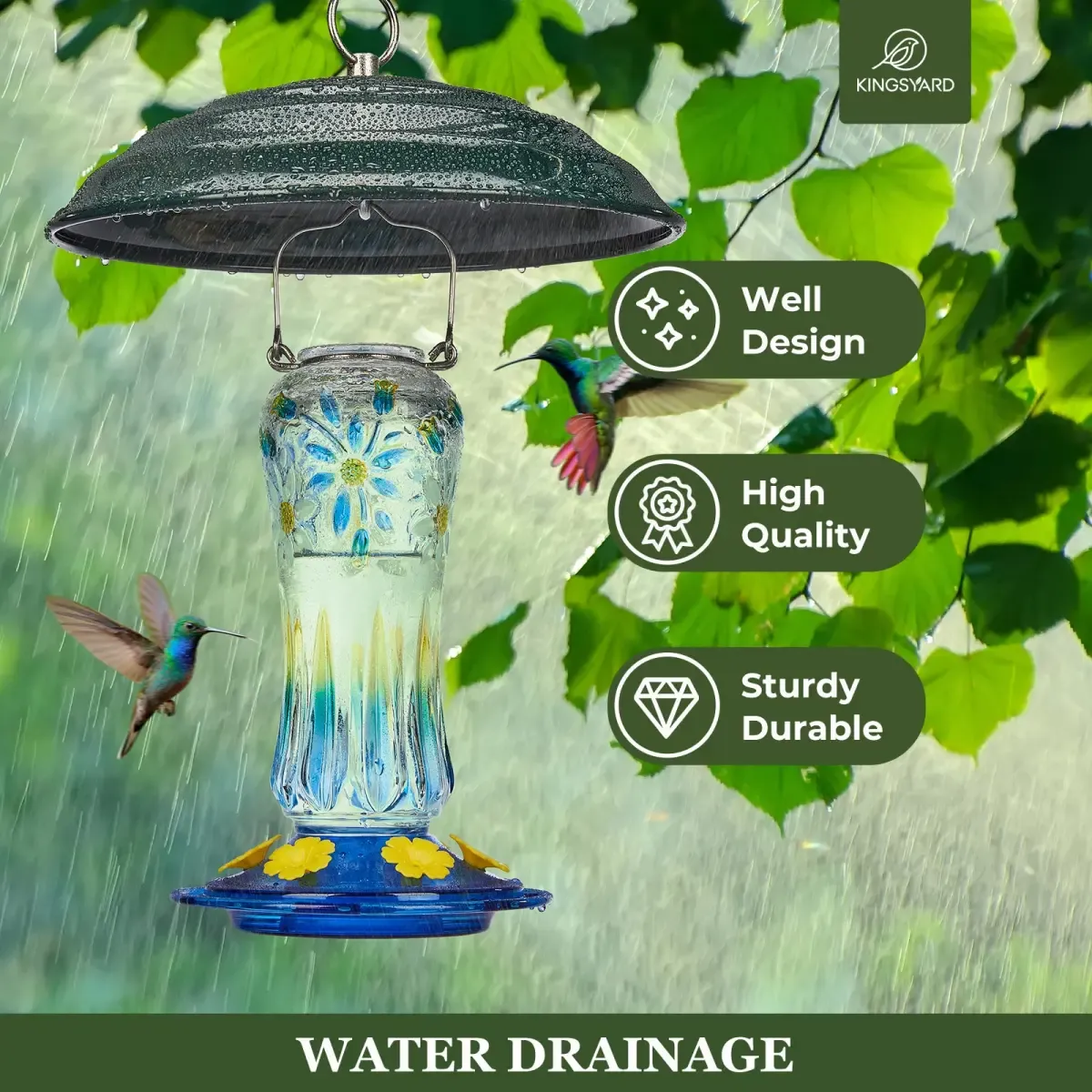 Green Kingsyard Metal Weather Protective Dome 3