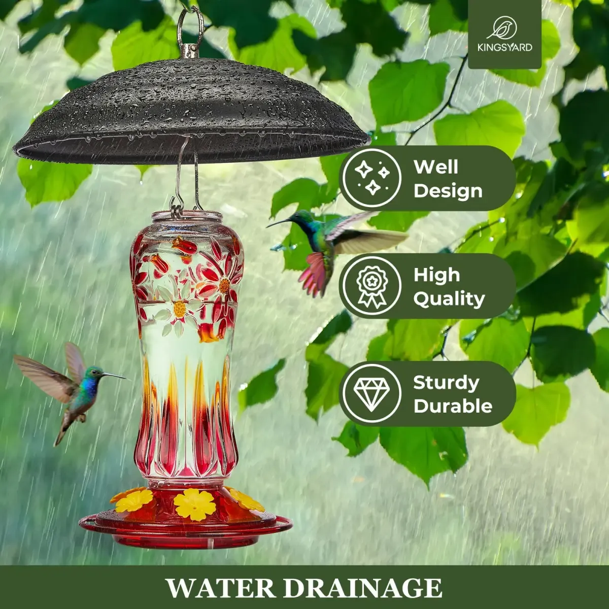 Black Kingsyard Metal Weather Protective Dome 3