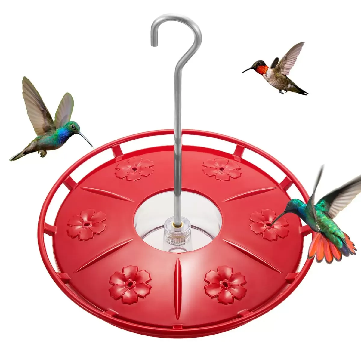 Updated Red Kingsyard 12oz Tray Hummingbird Feeder With Ant Moat 2 Updated Red Kingsyard 12oz Tray Hummingbird Feeder With Ant Moat 2