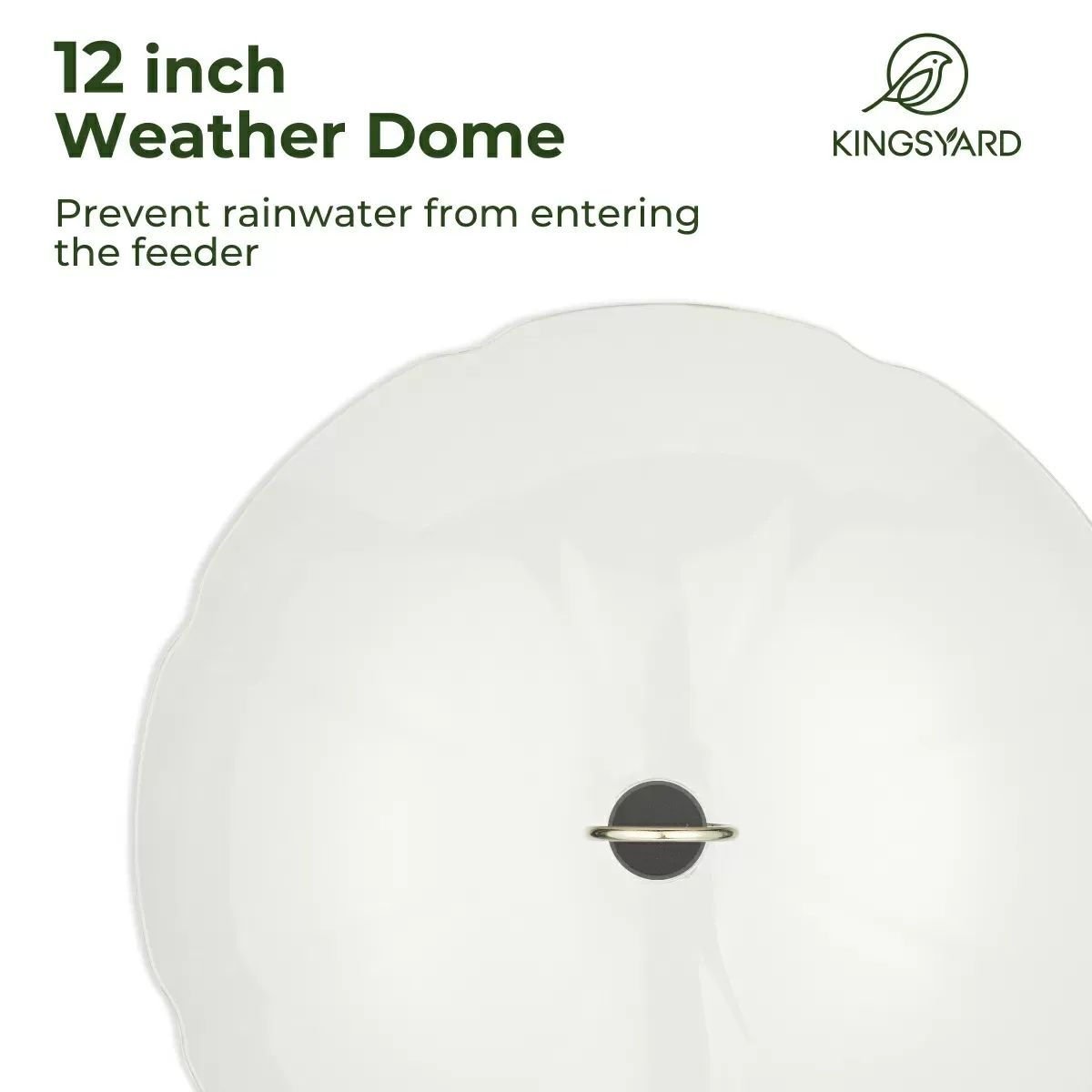 Red Kingsyard 12oz Tray Hummingbird Feeder with Weatherproof Dome & Ant Moat 6